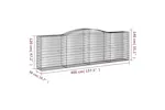vidaXL 153536 Arched Gabion Basket 400x50x120/140cm Galvanised Iron vidaXL 153536 Arched Gabion Basket 400x50x120/140cm Galvanised Iron