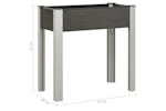 vidaXL 149010 Garden Raised Bed 75x40x75cm Wpc Grey vidaXL 149010 Garden Raised Bed 75x40x75cm Wpc Grey