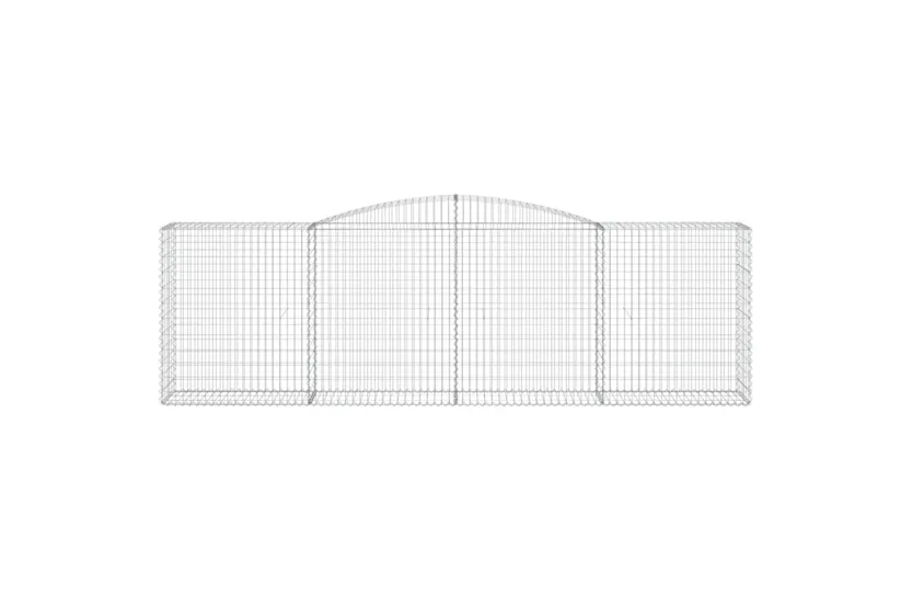 vidaXL 153536 Arched Gabion Basket 400x50x120/140cm Galvanised Iron vidaXL 153536 Arched Gabion Basket 400x50x120/140cm Galvanised Iron