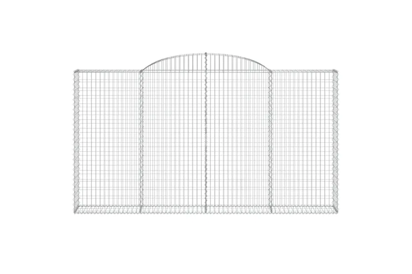 vidaXL 153508 Arched Gabion Basket 300x30x160/180cm Galvanised Iron vidaXL 153508 Arched Gabion Basket 300x30x160/180cm Galvanised Iron