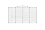 vidaXL 153518 Arched Gabion Basket 300x50x160/180cm Galvanised Iron vidaXL 153518 Arched Gabion Basket 300x50x160/180cm Galvanised Iron