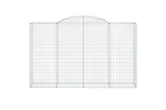 vidaXL 153519 Arched Gabion Basket 300x50x180/200cm Galvanised Iron vidaXL 153519 Arched Gabion Basket 300x50x180/200cm Galvanised Iron