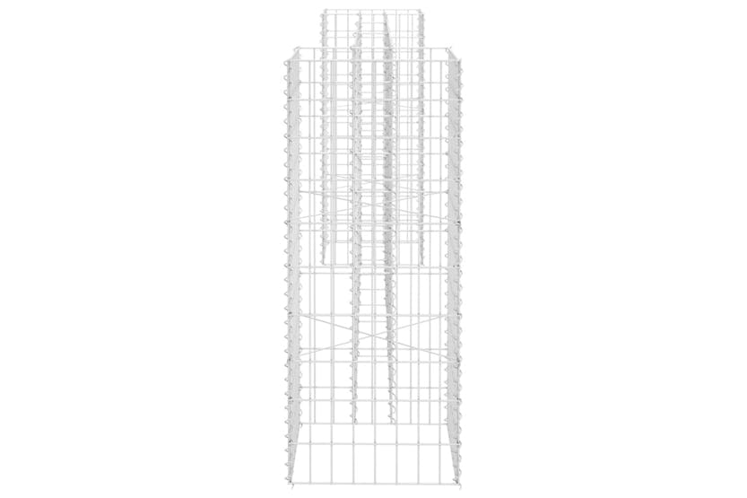 vidaXL 145661 H-shaped Gabion Planter Steel Wire 260x40x100cm vidaXL 145661 H-shaped Gabion Planter Steel Wire 260x40x100cm