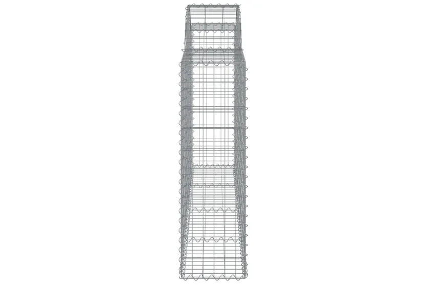 vidaXL 153485 Arched Gabion Basket 200x30x100/120cm Galvanised Iron vidaXL 153485 Arched Gabion Basket 200x30x100/120cm Galvanised Iron