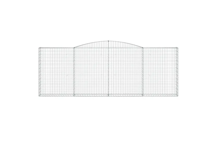 vidaXL 153527 Arched Gabion Basket 400x30x140/160cm Galvanised Iron vidaXL 153527 Arched Gabion Basket 400x30x140/160cm Galvanised Iron