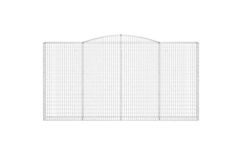 vidaXL 153530 Arched Gabion Basket 400x30x200/220cm Galvanised Iron vidaXL 153530 Arched Gabion Basket 400x30x200/220cm Galvanised Iron
