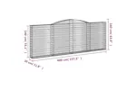 vidaXL 153527 Arched Gabion Basket 400x30x140/160cm Galvanised Iron vidaXL 153527 Arched Gabion Basket 400x30x140/160cm Galvanised Iron