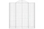 vidaXL 153500 Arched Gabion Basket 200x50x200/220cm Galvanised Iron vidaXL 153500 Arched Gabion Basket 200x50x200/220cm Galvanised Iron