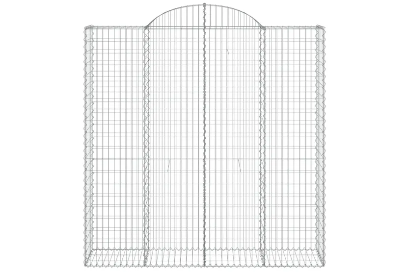 vidaXL 153500 Arched Gabion Basket 200x50x200/220cm Galvanised Iron vidaXL 153500 Arched Gabion Basket 200x50x200/220cm Galvanised Iron