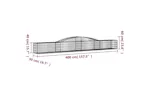 vidaXL 153532 Arched Gabion Basket 400x50x40/60cm Galvanised Iron vidaXL 153532 Arched Gabion Basket 400x50x40/60cm Galvanised Iron