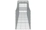 vidaXL 153533 Arched Gabion Basket 400x50x60/80cm Galvanised Iron vidaXL 153533 Arched Gabion Basket 400x50x60/80cm Galvanised Iron