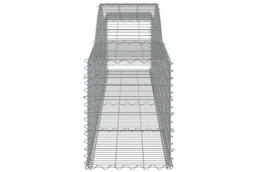 vidaXL 153533 Arched Gabion Basket 400x50x60/80cm Galvanised Iron vidaXL 153533 Arched Gabion Basket 400x50x60/80cm Galvanised Iron