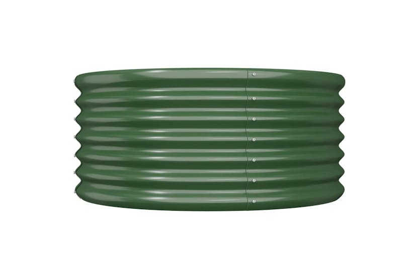 vidaXL 318853 Garden Planter Powder-coated Steel 80x80x36cm Green vidaXL 318853 Garden Planter Powder-coated Steel 80x80x36cm Green