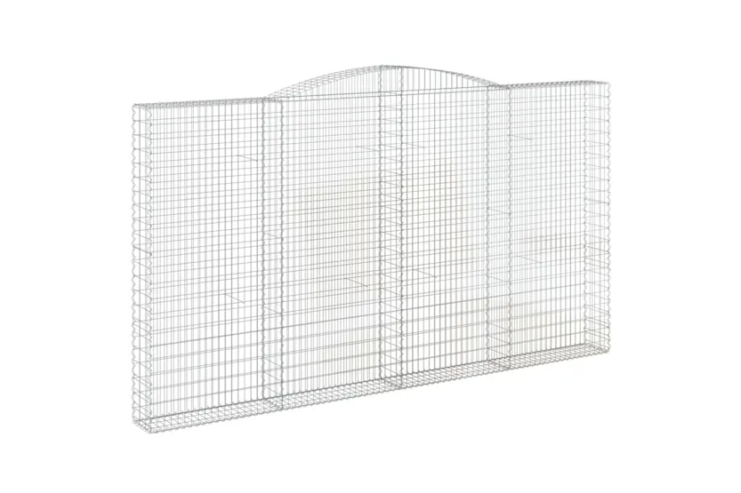 vidaXL 153531 Arched Gabion Basket 400x30x220/240cm Galvanised Iron vidaXL 153531 Arched Gabion Basket 400x30x220/240cm Galvanised Iron