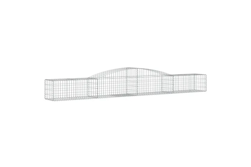 vidaXL 153532 Arched Gabion Basket 400x50x40/60cm Galvanised Iron vidaXL 153532 Arched Gabion Basket 400x50x40/60cm Galvanised Iron