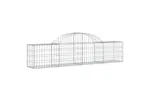 vidaXL 153482 Arched Gabion Basket 200x30x40/60cm Galvanised Iron vidaXL 153482 Arched Gabion Basket 200x30x40/60cm Galvanised Iron