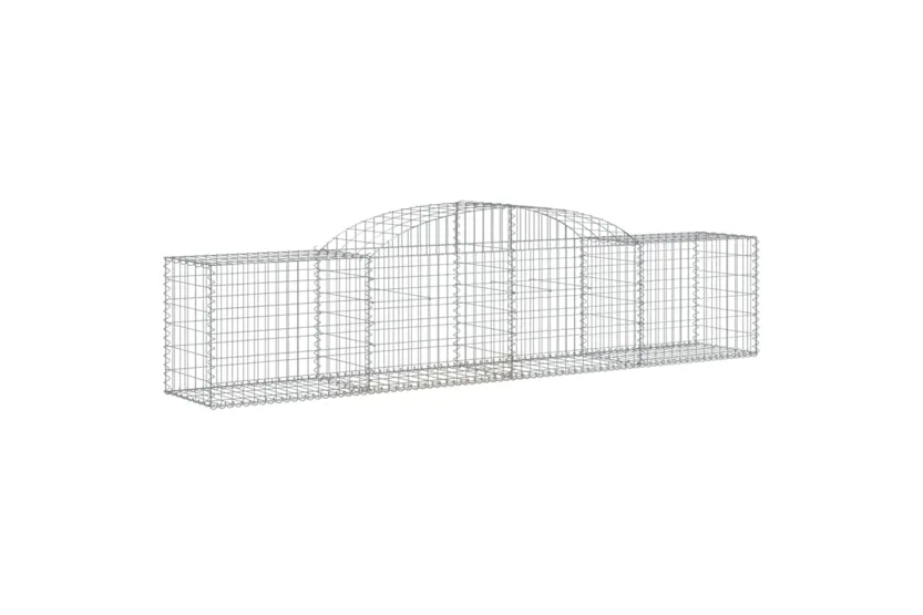 vidaXL 153513 Arched Gabion Basket 300x50x60/80cm Galvanised Iron vidaXL 153513 Arched Gabion Basket 300x50x60/80cm Galvanised Iron
