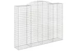 vidaXL 153521 Arched Gabion Basket 300x50x220/240cm Galvanised Iron vidaXL 153521 Arched Gabion Basket 300x50x220/240cm Galvanised Iron