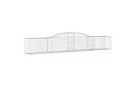 vidaXL 153533 Arched Gabion Basket 400x50x60/80cm Galvanised Iron vidaXL 153533 Arched Gabion Basket 400x50x60/80cm Galvanised Iron