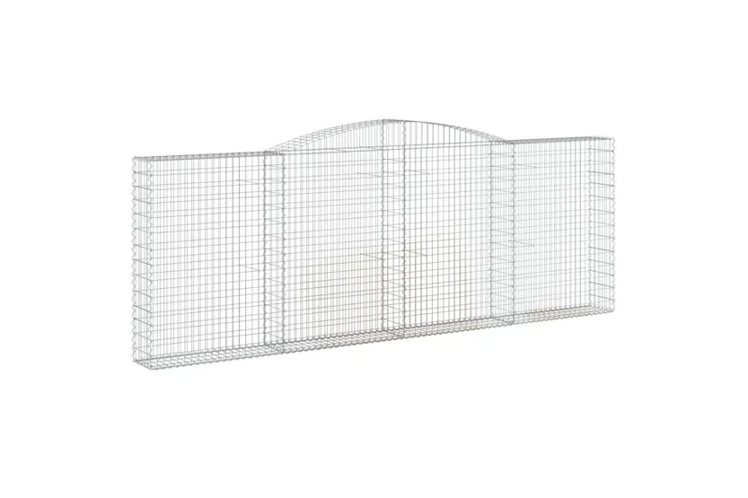 vidaXL 153527 Arched Gabion Basket 400x30x140/160cm Galvanised Iron vidaXL 153527 Arched Gabion Basket 400x30x140/160cm Galvanised Iron