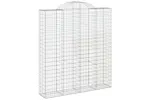 vidaXL 153501 Arched Gabion Basket 200x50x220/240cm Galvanised Iron vidaXL 153501 Arched Gabion Basket 200x50x220/240cm Galvanised Iron