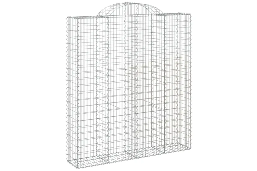 vidaXL 153501 Arched Gabion Basket 200x50x220/240cm Galvanised Iron vidaXL 153501 Arched Gabion Basket 200x50x220/240cm Galvanised Iron