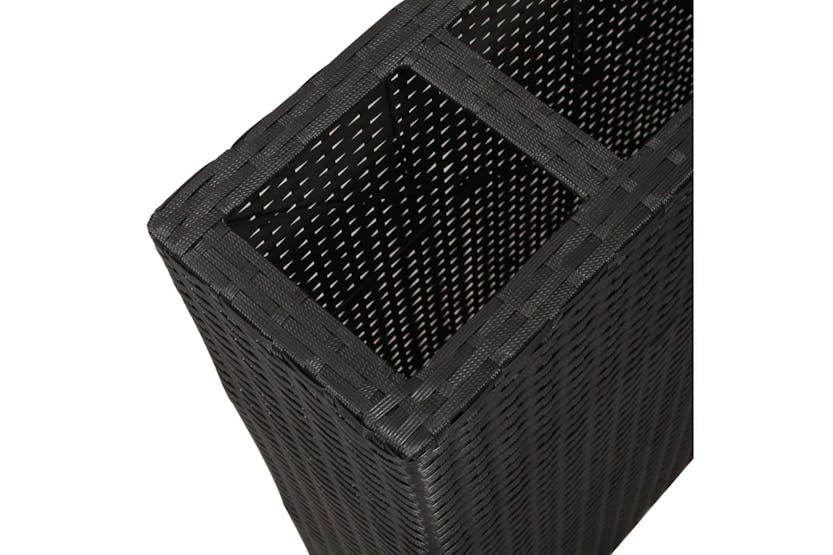 vidaXL 279082 Garden Raised Bed With 4 Pots 2 Pcs Poly Rattan Black(2x41084) vidaXL 279082 Garden Raised Bed With 4 Pots 2 Pcs Poly Rattan Black(2x41084)