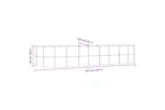 vidaXL 319106 Garden Raised Bed Anthracite 367x140x68cm Powder-coated Steel vidaXL 319106 Garden Raised Bed Anthracite 367x140x68cm Powder-coated Steel