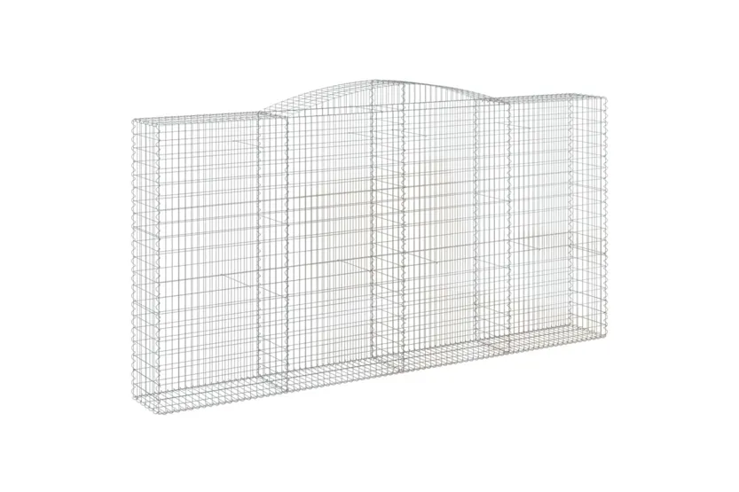 vidaXL 153540 Arched Gabion Basket 400x50x200/220cm Galvanised Iron vidaXL 153540 Arched Gabion Basket 400x50x200/220cm Galvanised Iron