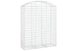 vidaXL 153459 Arched Gabion Basket 150x50x180/200cm Galvanised Iron vidaXL 153459 Arched Gabion Basket 150x50x180/200cm Galvanised Iron