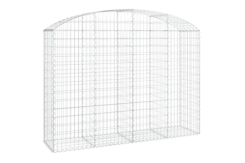 vidaXL 153477 Arched Gabion Basket 200x50x140/160cm Galvanised Iron vidaXL 153477 Arched Gabion Basket 200x50x140/160cm Galvanised Iron