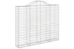 vidaXL 153488 Arched Gabion Basket 200x30x160/180cm Galvanised Iron vidaXL 153488 Arched Gabion Basket 200x30x160/180cm Galvanised Iron