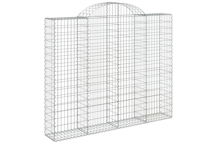 vidaXL 153488 Arched Gabion Basket 200x30x160/180cm Galvanised Iron vidaXL 153488 Arched Gabion Basket 200x30x160/180cm Galvanised Iron