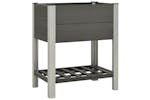 vidaXL 149014 Garden Raised Bed With Shelf 75x50x90cm Wpc Grey vidaXL 149014 Garden Raised Bed With Shelf 75x50x90cm Wpc Grey