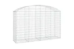 vidaXL 153476 Arched Gabion Basket 200x50x120/140cm Galvanised Iron vidaXL 153476 Arched Gabion Basket 200x50x120/140cm Galvanised Iron