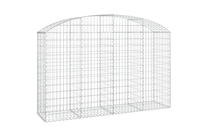 vidaXL 153476 Arched Gabion Basket 200x50x120/140cm Galvanised Iron vidaXL 153476 Arched Gabion Basket 200x50x120/140cm Galvanised Iron