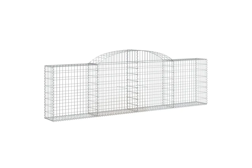 vidaXL 153504 Arched Gabion Basket 300x30x80/100cm Galvanised Iron vidaXL 153504 Arched Gabion Basket 300x30x80/100cm Galvanised Iron