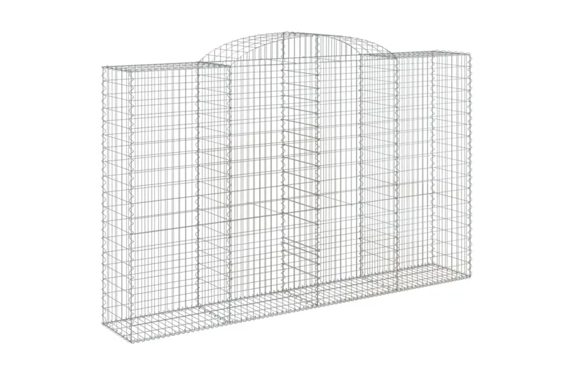vidaXL 153519 Arched Gabion Basket 300x50x180/200cm Galvanised Iron vidaXL 153519 Arched Gabion Basket 300x50x180/200cm Galvanised Iron
