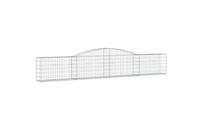 vidaXL 153523 Arched Gabion Basket 400x30x60/80cm Galvanised Iron vidaXL 153523 Arched Gabion Basket 400x30x60/80cm Galvanised Iron