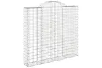 vidaXL 153499 Arched Gabion Basket 200x50x180/200cm Galvanised Iron vidaXL 153499 Arched Gabion Basket 200x50x180/200cm Galvanised Iron