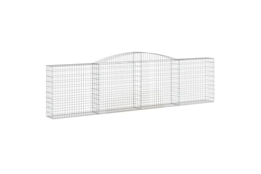 vidaXL 153525 Arched Gabion Basket 400x30x100/120cm Galvanised Iron vidaXL 153525 Arched Gabion Basket 400x30x100/120cm Galvanised Iron