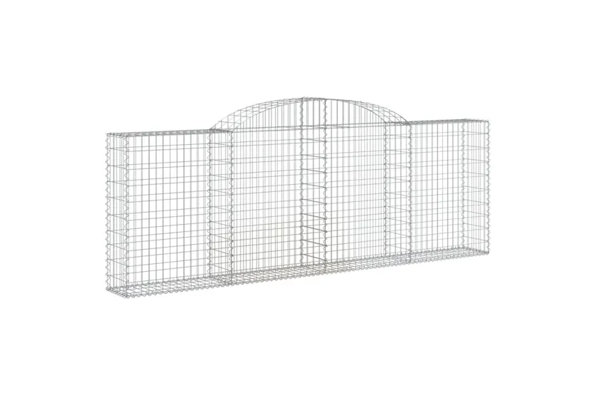 vidaXL 153505 Arched Gabion Basket 300x30x100/120cm Galvanised Iron vidaXL 153505 Arched Gabion Basket 300x30x100/120cm Galvanised Iron