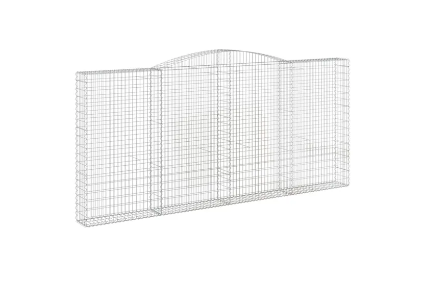 vidaXL 153529 Arched Gabion Basket 400x30x180/200cm Galvanised Iron vidaXL 153529 Arched Gabion Basket 400x30x180/200cm Galvanised Iron