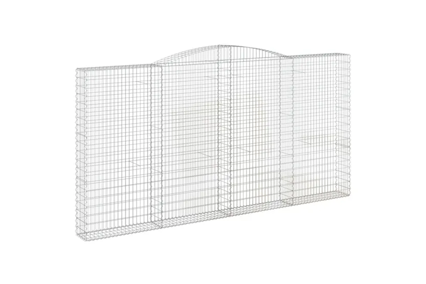 vidaXL 153530 Arched Gabion Basket 400x30x200/220cm Galvanised Iron vidaXL 153530 Arched Gabion Basket 400x30x200/220cm Galvanised Iron