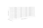 vidaXL 145661 H-shaped Gabion Planter Steel Wire 260x40x100cm vidaXL 145661 H-shaped Gabion Planter Steel Wire 260x40x100cm