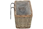 vidaXL 246829 Balcony Planter 2 Pcs Wicker With Pe Lining 60cm vidaXL 246829 Balcony Planter 2 Pcs Wicker With Pe Lining 60cm