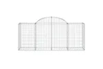 vidaXL 153494 Arched Gabion Basket 200x50x80/100cm Galvanised Iron vidaXL 153494 Arched Gabion Basket 200x50x80/100cm Galvanised Iron
