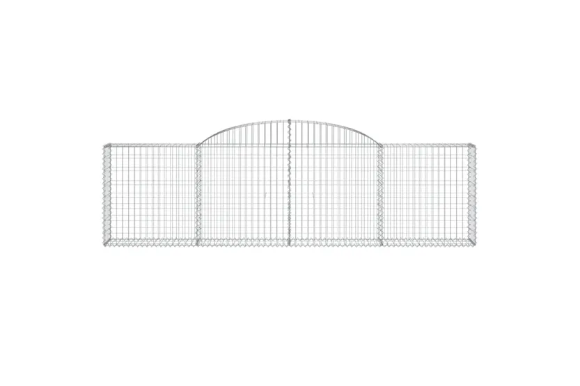 vidaXL 153504 Arched Gabion Basket 300x30x80/100cm Galvanised Iron vidaXL 153504 Arched Gabion Basket 300x30x80/100cm Galvanised Iron