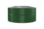 vidaXL 319118 Garden Raised Bed Powder-coated Steel 584x140x68cm Green vidaXL 319118 Garden Raised Bed Powder-coated Steel 584x140x68cm Green