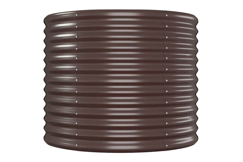 vidaXL 318975 Garden Raised Bed Powder-coated Steel 512x80x68cm Brown vidaXL 318975 Garden Raised Bed Powder-coated Steel 512x80x68cm Brown